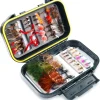 Fly Fishing Flies Assortment Kit Dry Wet Nyphms Tenkara Popper Streamer Woolly Bugger for Trout Bass Salmon Steelhead with Fly Box