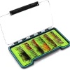 Fly Fishing Flies Assortment Kit Dry Wet Nyphms Tenkara Popper Streamer Woolly Bugger for Trout Bass Salmon Steelhead with Fly Box