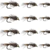 Fly Fishing Flies | Bead Head Hare's Ear Nymph Flies | 12pc Flies for Fly Fishing | 3 Size (12,14,16) Fly Fishing Assortment | Trout Flies and Bass Flies