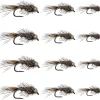 Fly Fishing Flies | Bead Head Hare's Ear Nymph Flies | 12pc Flies for Fly Fishing | 3 Size (12,14,16) Fly Fishing Assortment | Trout Flies and Bass Flies