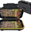 Fly Fishing Flies Kit 40/137pcs Dry/Wet Flies Assortment Nyphms Popper Streamer for Trout Bass Steelhead Fish+ Fly Box