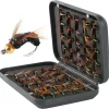 Fly Fishing Flies Kit, Dry Wet Fishing Flies 40/50/100pcs Handmade Fly Fishing Lures Assortment Kit Floating Baits for Bass Salmon Trout Streamers Nymphs with Free Tackle Box