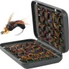 Fly Fishing Flies Kit, Dry Wet Fishing Flies 40/50/100pcs Handmade Fly Fishing Lures Assortment Kit Floating Baits for Bass Salmon Trout Streamers Nymphs with Free Tackle Box