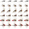 Fly Fishing Flies Kit,25pcs/30pcs/100pcs Fly Fishing Lures,Dry Flies Wet Flies Streamers Nymphs Flies, Fly Fishing Assortment Kit for Bass Trout Salmon Fishing