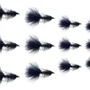 Fly Fishing Flies | Woolly Bugger Flies, 12pc Flies for Fly Fishing | Trout Flies and Bass Flies | 4 Size Fly Fishing Assortment | Fly Fishing Kit | Streamer Flies (Black)