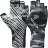 Fly Fishing Gloves Men Sun Sleeves Fingerless UPF Camo Quick-Drying UV Sun Protection for Kayak Rowing Adults Women