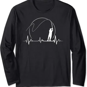 Fly Fishing Heartbeat Long Sleeve T-Shirt