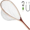 Fly Fishing Landing Net Soft Rubber Mesh Trout Net Catch and Release Net