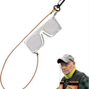 Fly Fishing Magnifying Glasses - Clip-on nose, Magnetic Release and One-Handed Use. 8295