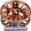 Fly Fishing Reels, Fishing Reel Large Arbor, Double Color 5/6 Fly Reels CNC Machined Aluminum Alloy Fly Reel 3 Bearing Fly Fishing Wheel for Outdoor