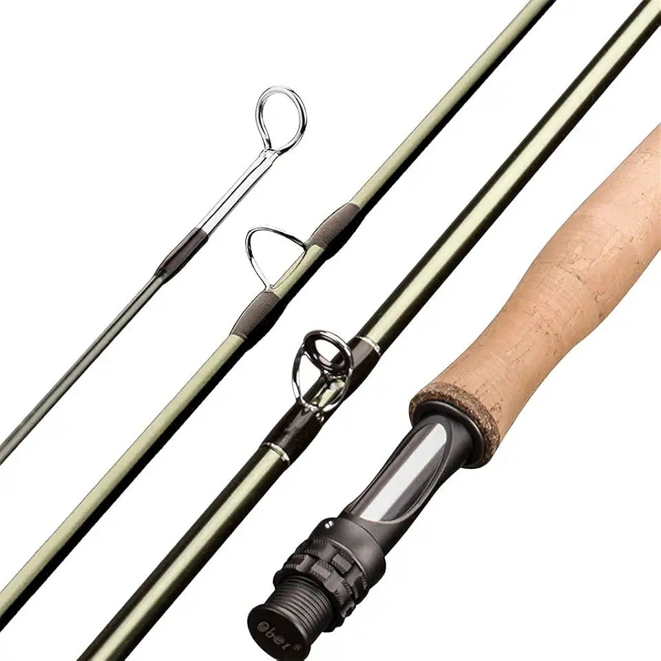 Fly Fishing Rod 8/9/10FT Light Weight Travel Fly Rod Carbon Fiber Rod Medium Fast 4/5/6/7# River Fishing