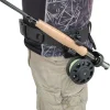 Fly Fishing Rod Holder,3rd Hand Belt Clip Rod Holder,Fly Fishing Wader Belt,Fishing Belt, for Fly Fishing and Spinning Rods