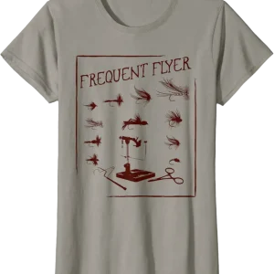 Fly Fishing Tying Funny Fisherman Christmas Fathers Day Gift Short Sleeve T-Shirt
