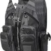 Fly Fishing Vest, Fishing Gear Outdoor Backpack Breathable Mesh Fishing Vest Backpack for Camping Hunting