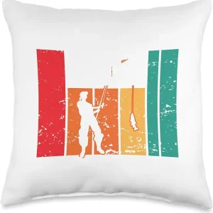 Fly Fishing Wife Happy Life Fly Rod Angling Fisherman Angler Throw Pillow