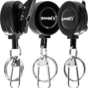 Fly Fishing Zinger Retractor for Anglers Vest Pack Tool Gear Assortment Combo 3pcs in Pack