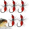 Fly Lures Fishing - Fishing Lure with Hook | Fly Fishing Baits, Bass Fly Fishing Attractants | Artificial Bait for Freshwater Saltwater, Hand Tie Lure, Fishing Accessories, Fishing Gear