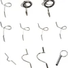 Fly Rod Guides Fly Rod Guides Set Hard Snake Ring Hook Keeper Fishing Rod Guide Tip Repair Kit