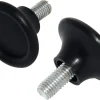 Fly shop M8 Screw On Type Furniture Glide Leveling Feet Adjustable 5 Pcs (M8 x 10, Black)