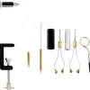 Fly Tying Kit & Rotary Fly Tying Vise for Beginners � 360� Sturdy Clamp Base Black Fly Vise | Complete Fly Fishing Tools Kit | Fly Tying Materials Kit | Fly Fishing Accessories for Fishing Enthusiasts