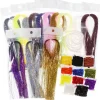 Fly Tying Materials Choice Crystal Flash Tinsel Chenille Dubbing Line Yarn Realistic Nymph Bugs Scud Dry Saltwater Flies (25PC Fly Tying Materials Kit)