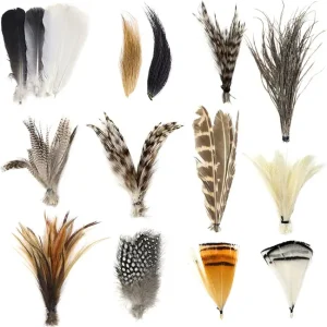 Fly Tying Materials Starter Kit 12 Species Fly Tying Feathers Hair�