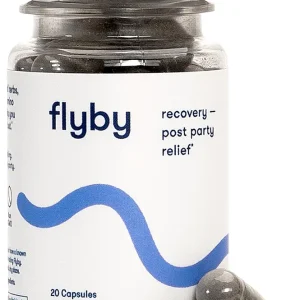 Flyby Recovery Supplement - All The Hang, Without The Over!� - with Milk Thistle, Vitamin C, Activated Charcoal, and Apple Cider Vinegar - Pre & Post Drinking Formula (20 Count)