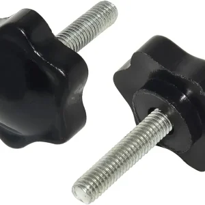 Flyshop 10 Pcs 1.27" 32mm Diameter 1/4" 6mm Thread 0.8" 20mm Length Clamping Screw Knob M6 x 20mm