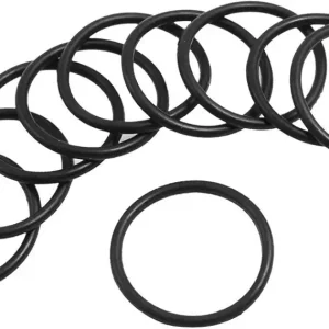 Flyshop 10 Pcs Black Rubber Grommet Kit O Ring Gasket (Round Band) 1.1" OD 0.95" ID 0.07" Width (28 x 24.2 x 1.9 mm)