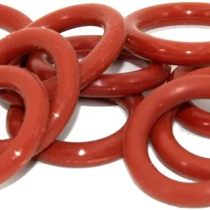 Flyshop 10 Pcs Red Silicone Sealing Rings O Ring Gasket, 0.75" OD 0.5" ID 0.12" Width, 19 x 12.8 x 3.1mm