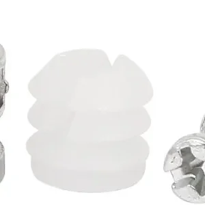 Flyshop 10 Sets Furniture Cabinet Locking Connecting #1518 Cam Fitting 6.1mm Dia 32mm Length Dowels Opening Nuts