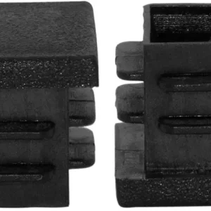 Flyshop 10 x 10 mm Black Plastic Plugs Square Tubing End Caps Tube Inserts Chair Glides 8 Pack