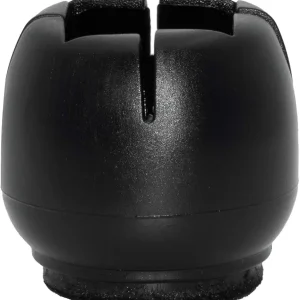 Flyshop 16 Pack Black Covers Caps Anti-Scratch PVC Round Chair Leg Hardwood Floor Protectors with Felt-Padded Backing, Size 7/8" to 1", 22 to 25 mm