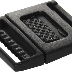 Flyshop 2Pcs 3/4" 20mm Black Plastic Center Release Buckle for Paracord Bracelets K003