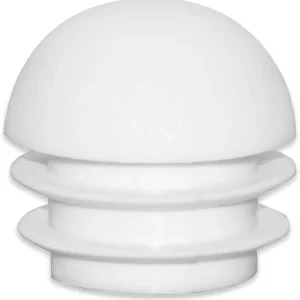 Flyshop 4 Pack White Plastic End Caps Round Tubing Hole Plugs Inserts Furniture Glide for Chair Table Stool Leg 1-1/8", 28 mm OD
