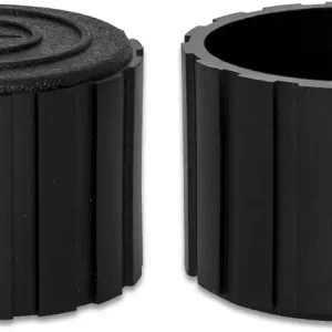 Flyshop 4PCS Anti-Scratch Frosted Synthetic Rubber Chair Leg Caps Black Chair Leg Floor Protectors Round Table Chair Leg Tips Caps 1-1/2" (38 mm)