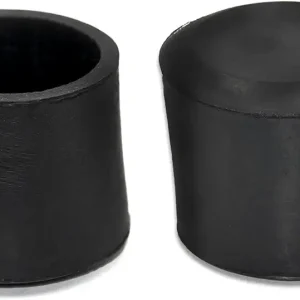 Flyshop 4PCS Non-Slip Rubber Furniture Feet Caps Chair Leg Protectors Table Leg Cups, 1-3/8", 35 mm, Round, Black
