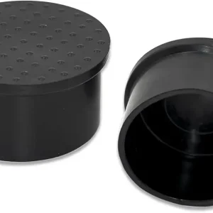 Flyshop 4PCS PVC Chair Leg Floor Protectors Leg Tips 2", 50 mm Round Furniture Feet Covers Anti-Scratch Reduce Noise Table Chair Leg Caps, Black
