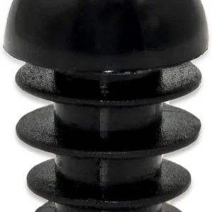 Flyshop 5/8", 16 mm Round Tube Inserts, Black Plasitc Hole Plugs, Pipe Tubing End Caps, Chair Leg Glide Furniture Feet Protectors, 12PCS
