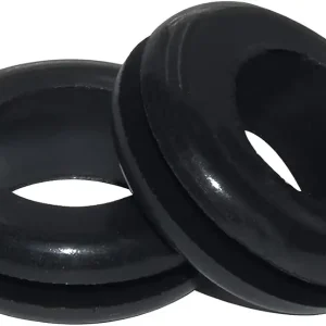 Flyshop 8PCS 22 mm ID 28 mm Drill Hole Rubber Hole Plug Double Sided Black Synthetic Rubber Grommets Cable Protection, Firewall Hole Plug Protector