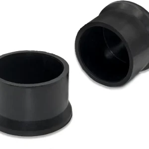 Flyshop 8Pcs Black Round Chair Leg Caps Durable Non-Slip Rubber Chair Leg Floor Protectors Furniture Table Feet Covers 2-Inches 50 mm