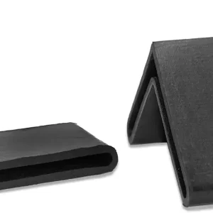 Flyshop 8PCS L Shape Non-Slip Rubber Angle Iron Cap Fits for Metal Shelving Leg, 2" x 2", 50 x 50 mm, Black