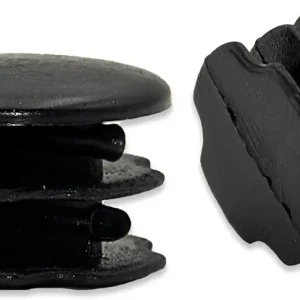 Flyshop Black Round Plastic End Cap Tubing Tube Insert Pipe Plugs 19 mm Dia 10 Pcs