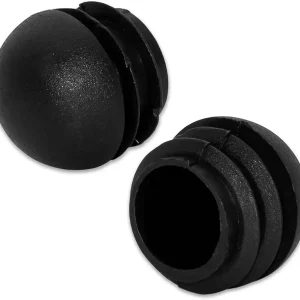Flyshop Furniture Floor Protectors Chair Glide Inserts Plastic Plugs Pipe Tubing End Caps, Round, Black, 8 Pieces, 32 mm, 1-1/4" Outside Diameter
