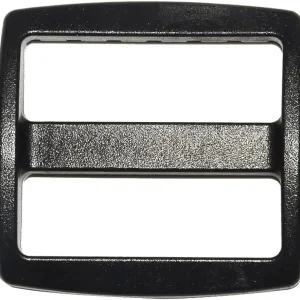 Flyshop Luggage Strapping Repair Parts Plastic Side Rectangle Buckle 2", 50mm Black