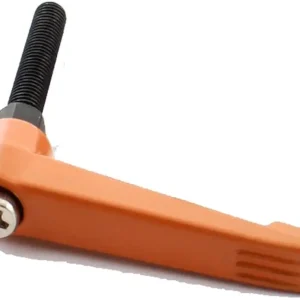 Flyshop Orange Adjustable Handle Clamping Lever with Stud M8 Thread 40mm Stud Length