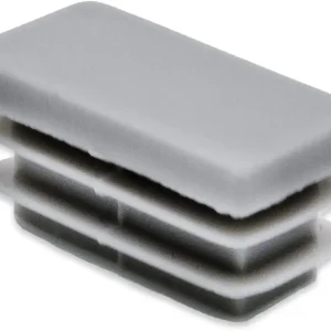 Flyshop Rectangle Plastic Plugs 8 Pack Tube End Cap Furniture Foot Caps 10 x 30 mm Grey