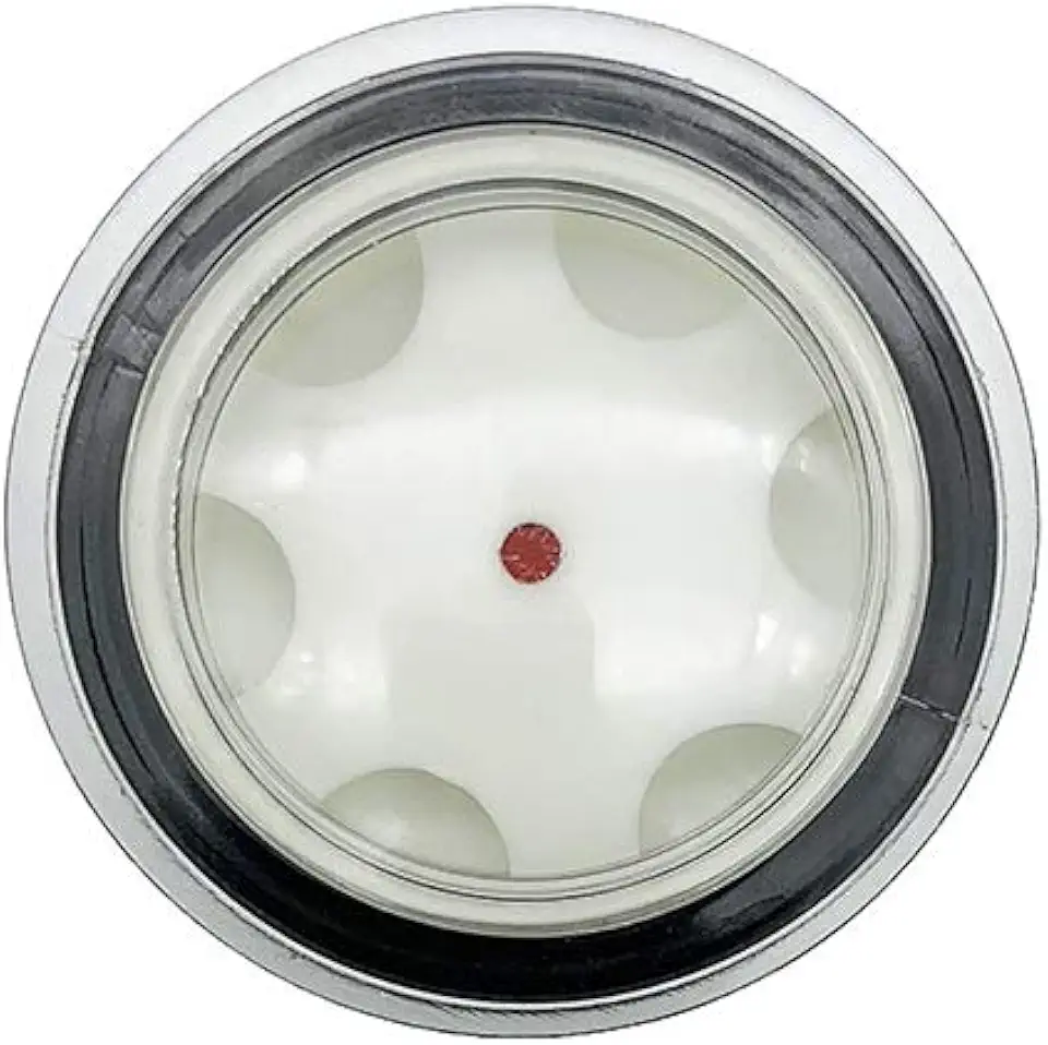 Flyshop Round Plastic Embedded Type 40mm Dia. Male Thread Air Compressor Oil Level Sight Glass