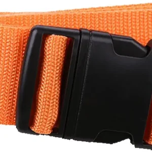 Flyshop Travel Luggage Strap Suitcase Packing Belt with Built-in Address Tag,Orange