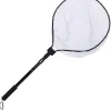 Foldable Fly Fishing Landing Net Soft Rubber Mesh Trout Net Catch and Release Net